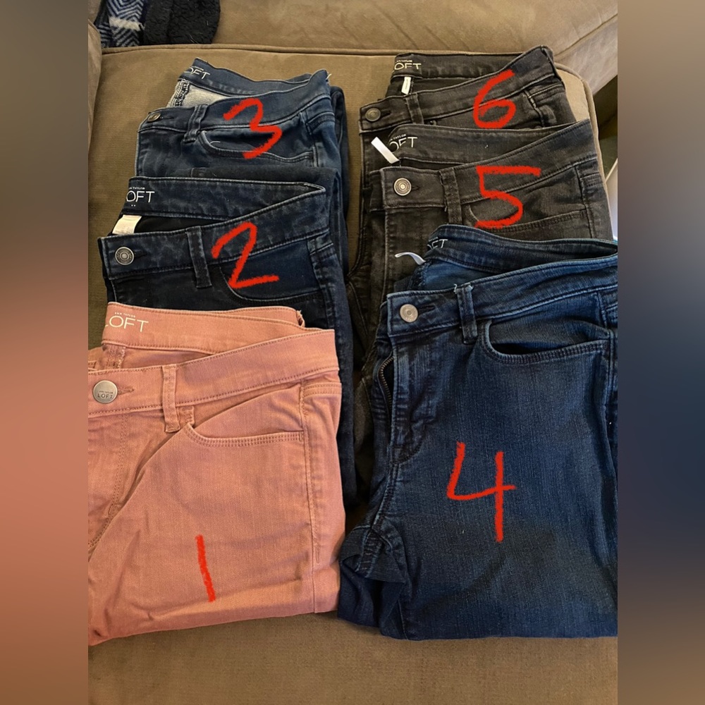 Loft size 6 jeans